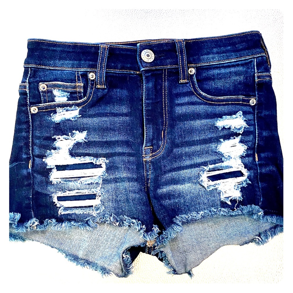 American Eagle ripped jean shorts